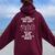 Never Underestimate An Old Lady Who Loves Cats Born In March Women Oversized Hoodie Back Print Maroon