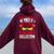 Never Underestimate Power Of A Girl With A Magnet Collection Women Oversized Hoodie Back Print Maroon