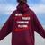 Never Underestimate The Power Of A Trombone Playing Woman Women Oversized Hoodie Back Print Maroon