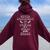 Never Underestimate The Power Of A Woman On Her Horse Women Oversized Hoodie Back Print Maroon