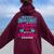 Never Underestimate A Woman With A Chemistry Degree Chemist Women Oversized Hoodie Back Print Maroon
