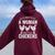 Never Underestimate A Woman Who Loves Chickens Farmer Women Oversized Hoodie Back Print Maroon