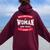 Never Underestimate A Woman Who Loves Sambo Women Oversized Hoodie Back Print Maroon
