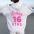 Happy Birthday Girls 16Th Party 16 Years Old Bday Women Oversized Hoodie Back Print White