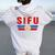 Sifu Martial Arts Instructor Kung Fu Teacher Women Oversized Hoodie Back Print White