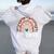 Unity Day Orange Anti Bullying Leopard Raibow Be Kind Women Oversized Hoodie Back Print White