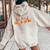 Groovy Be Kind Or Be Quiet Unity Day Anti Bullying Teacher Women Oversized Hoodie Back Print Sand