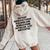 Instant Manufactured Mobile Home Installer Just Add Coffee Women Oversized Hoodie Back Print Sand