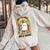 Retro Christian Halloween Aint No Ghost But The Holy Ghost Women Oversized Hoodie Back Print Sand