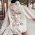 Retro Physical Therapy Halloween Ghosts Spooky Pt Women Oversized Hoodie Back Print Sand