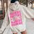 Rodeo White Howdy Western Retro Cowboy Hat Southern Cowgirl Women Oversized Hoodie Back Print Sand