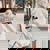 Never Underestimate An Old Lady Who Loves Sewing March Women Oversized Hoodie Back Print Sand