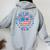 Party In The Usa 4Th Of July Preppy Smile Women Oversized Hoodie Back Print Sport Grey