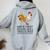 Be Yourself Always And Be A Chantecler Chicken Women Oversized Hoodie Back Print Sport Grey