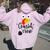 Cousin Crew Thanksgiving Family Matching Turkey Day Fall Women Oversized Hoodie Back Print Light Pink