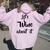Let's Wine About It Drinking Pun Women Oversized Hoodie Back Print Light Pink