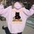 Never Underestimate An Old Woman With Cat And Knitting Women Oversized Hoodie Back Print Light Pink