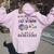 Never Underestimate An Old Woman With A Guitar And Dogs Women Oversized Hoodie Back Print Light Pink