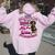 Never Underestimate An Old Woman Who Loves Wine & Dachshunds Women Oversized Hoodie Back Print Light Pink