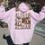 Western Cowboy Horse Lovers Country Lovers Country Women Oversized Hoodie Back Print Light Pink