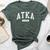 Atka Alaska Ak College University Sports Style Bella Canvas T-shirt Heather Forest