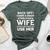 Back Off I Have A Crazy Peruvian Wife Husband Bella Canvas T-shirt Heather Forest