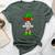 Beer Drinking Elf Matching Family Christmas Bella Canvas T-shirt Heather Forest