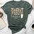 This Credit Analyst Runs On Coffee Bella Canvas T-shirt Heather Forest