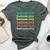 Haltom City Texas Tx Colorful Repeating Text Bella Canvas T-shirt Heather Forest