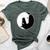Horsehead Ying Yangs Bella Canvas T-shirt Heather Forest