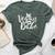 Vegan Babe For Mom Girl Vegetarian Animal Lover Bella Canvas T-shirt Heather Forest