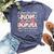 I Have Two Titles Mom And Bomma Cute Mother's Day Bella Canvas T-shirt Heather Navy