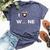 Love Glass Of Wine Gourmet Trend Edition Bella Canvas T-shirt Heather Navy