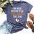Thanksgiving Pregnancy Announcement Fall Baby Reveal Bella Canvas T-shirt Heather Navy