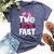 Two Fast Vintage Car Birthday Theme 2Nd Birthday Outfit Girl Bella Canvas T-shirt Heather Navy
