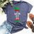Welsh Elf Christmas Party Matching Family Group Pajama Bella Canvas T-shirt Heather Navy