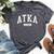 Atka Alaska Ak College University Sports Style Bella Canvas T-shirt Heather Dark Grey