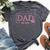 Dad Established Est 2024 Girl Newborn Daddy Father Bella Canvas T-shirt Heather Dark Grey