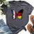 France And Germany Mix Butterfly Half German Half French Bella Canvas T-shirt Heather Dark Grey