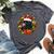 Black Cat And Wine Christmas Wreath Ornament Bella Canvas T-shirt Heather Dark Grey