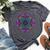 Mandala Stained Glass Graphic With Bright Rainbow Of Colors Bella Canvas T-shirt Heather Dark Grey