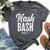 Nash Bash Drinking Party Bella Canvas T-shirt Heather Dark Grey