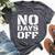 No Days Off Workout Fitness Exercise Gym Bella Canvas T-shirt Heather Dark Grey
