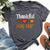 Thankful For Him Arrow Thanksgiving Matching Couple Women Bella Canvas T-shirt Heather Dark Grey