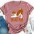 Basenji I Love My Mom -Cute And Fun For Dog People Bella Canvas T-shirt Heather Mauve