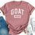 Goat Mom GOAT Gym Workout Mother's Day Bella Canvas T-shirt Heather Mauve
