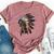 Native American Indian Headpiece Feathers For And Women Bella Canvas T-shirt Heather Mauve