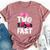 Two Fast Vintage Car Birthday Theme 2Nd Birthday Outfit Girl Bella Canvas T-shirt Heather Mauve