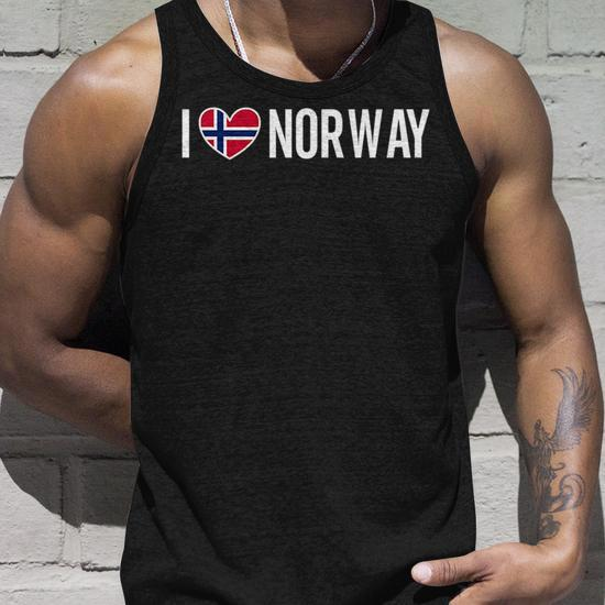 i love norway norwegian flag oslo nordic norge pride unisex tank top 20230620025414 tlmzcypy