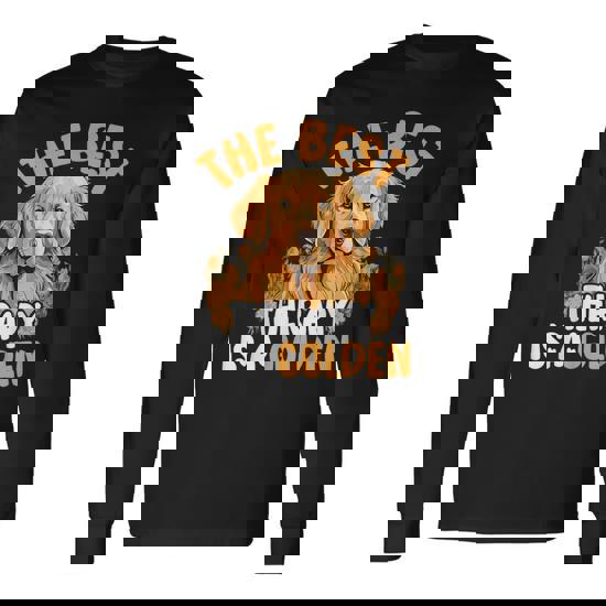 The Best Therapy Is Golden Retriever Dog T-Shirt The Best Therapy Is Golden Retriever Dog T-Shirt